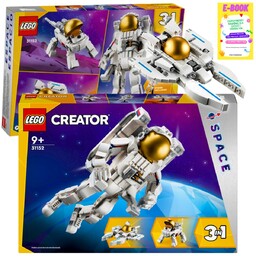 Lego creator 3w1 astronauta odrzutowiec kosmiczny pies klocki