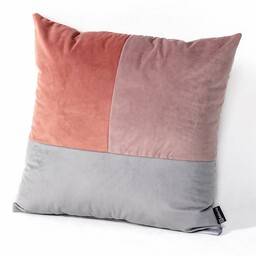 Poduszka Patchwork kwadratowa pink grey lilac, 42 x