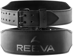 Pas do podnoszenia ciężarów skórzany Black Leather Fitness