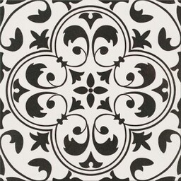 Gres szkliwiony PATCHWORK NAOMI white-black satin 29,8x29,8 gat.