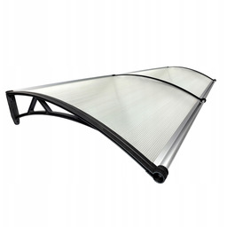 Daszek z rynną Zadaszenie Drzwi 240x90 poliwęglan