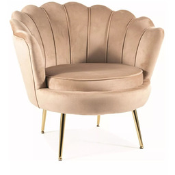 Fotel Camellia 1 Velvet Beżowy