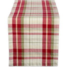 DII Bieżnik na stół w kratę w sad