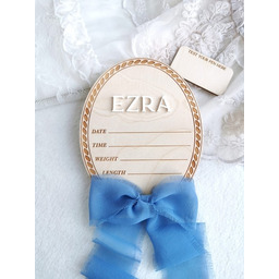 Pakamera Metryczka dla chłopczyka, tabliczka dla noworodka, prezent
