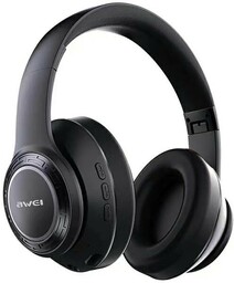 Awei Słuchawki stereo Bluetooth A300BL nauszne Czarne