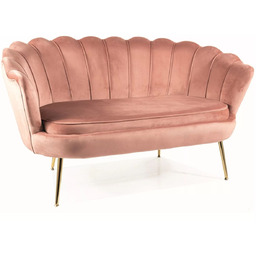 Sofa Camellia 2 Velvet Antyczny Róż