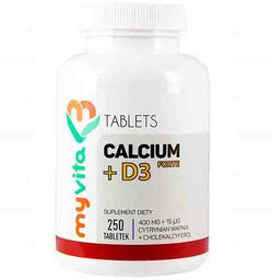 MyVita, Calcium + witamina D3 FORTE, wapń (cytrynian