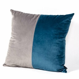 Poduszka Patchwork kwadratowa grey blue, 42 x 42