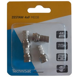 TECHNISAT Złącze F ME08 4XF (4 szt.) Zyskaj