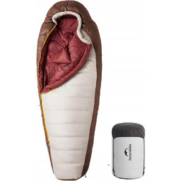 śpiwór typu mumia z puchu kaczego, outdoorowy, profesjonalny