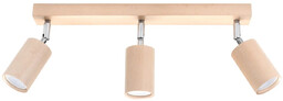 Plafon BERG 3 naturalne drewno SL.0703 - Sollux