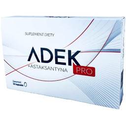 Suplement diety, Adek Pro, Antyoksydanty Astaksantyna Ashwagandha, 30