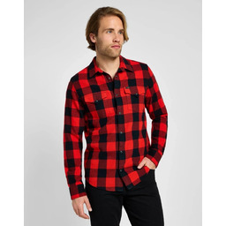 LEE CLEAN WESTERN SHIRT TRUE RED 112355748 S