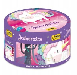 Puzzle Wilga Jednorożce Książeczka Pudełko 30el.