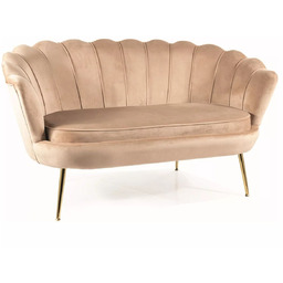 Sofa Camellia 2 Velvet Beżowy