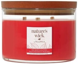 Nature''s Wick Redberry & Nutmeg Duża Świeca 433g