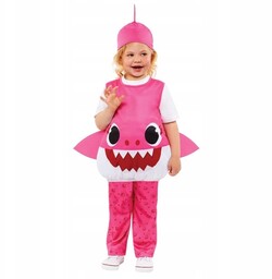 Kostium Strój dziecięcy Mommy Baby Shark Rekin różowy