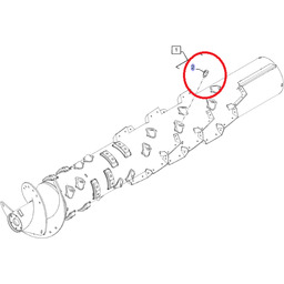 Palec rotora 76mm New Holland CNH 9845841 -