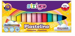 Plastelina 6 kolorów + 6 pastelowych STRIGO -