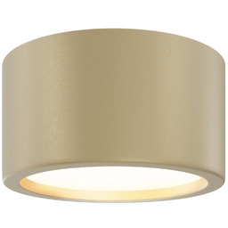 HYDRA lampa sufitowa tuba złota H9cm fi17.6cm 15W