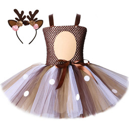 STRÓJ KOSTIUM SUKIENKA JELONEK RENIFER SARENKA BAMBI TUTU