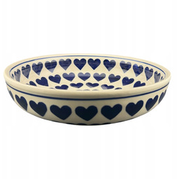 Miska niska pasta, talerz głęboki 800 ml Serca