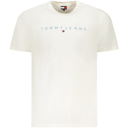 TOMMY HILFIGER MĘSKA KOSZULKA Z KRÓTKIM RĘKAWEM BIAŁA