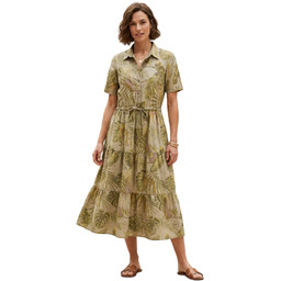 Sukienka koszulowa damska Desigual Agora stopniowana khaki safari