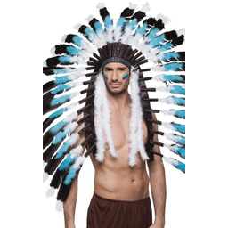 Pióropusz Indiański Niebieski 44141