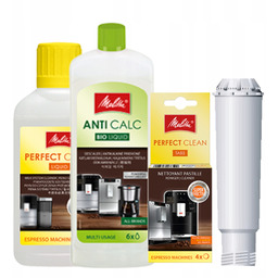 Zestaw Melitta, FIltr, Odkamieniacz, PerfectClean 250ml, PerfectClean 4tab