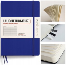 LEUCHTTURM1917 Notatnik Notes Medium A5 Linia twarda oprawa