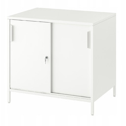 Szafka z drzwiami przesuwnymi Trotten biały 80x55x75 cm