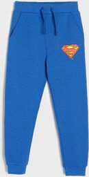 Sinsay - Spodnie dresowe jogger Superman - Niebieski
