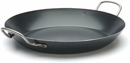DE BUYER Patelnia, metalowa, niebieska, średnica: 34 cm