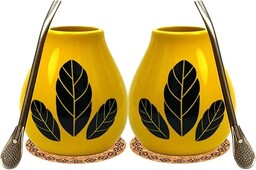 Yerba Mate zestaw do herbaty tykwy dla dwóch