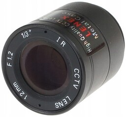 Obiektyw Cs Ir Ogniskowa 12 mm Cctv Lens