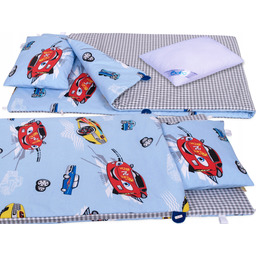 Pościel do przedszkola 80x220 dla chłopca Auta
