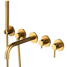 OMNIRES Bateria wannowa Y podtynkowa 5-otworowa z długą