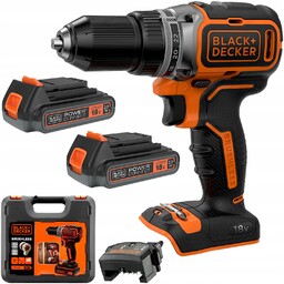 Wiertarko wkrętarka bezszczotkowa 18V 52Nm 2x2Ah ład Black