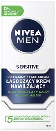 Nivea Men Sensitive 75ml łagodzący krem nawilżający