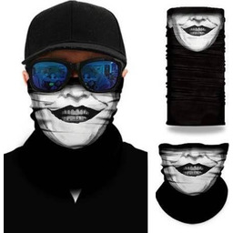 Chusta bandana antybakteryjna - białą buzia