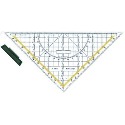 Ekierka geometryczna ze zdejmowanym uchwytem, 25 cm