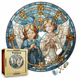 Puzzle Drewniane Aniołki 208 el. Układanka dla Dorosłych