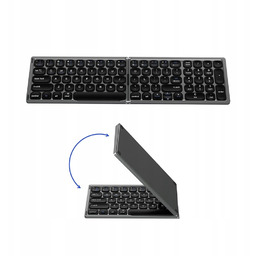 Klawiatura nożycowa składana bezprzewodowa Bluetooth QWERTY kl. numeryczna