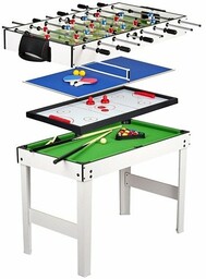 Duży stół do gry zręcznościowej, 4 gry (bilard,