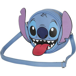 Lilo i Stitch Tongue -Okrągła Torebka na Ramię,