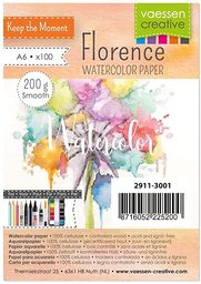 Florence papier akwarelowy gładki A6 200 g biały
