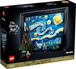 LEGO Ideas, klocki, Gwiaździsta Noc Vincenta Van Gogha,