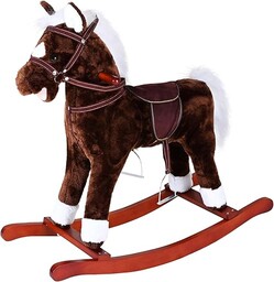 Knorrtoys 40500 knoortoys Koń na biegunach Brauny, wielokolorowy