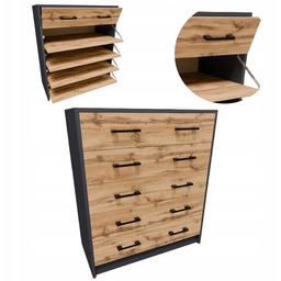 Szafka na buty 5S Grafit-wotan regał na obuwie